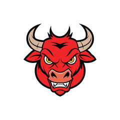 Bull Cow Head Logo Icon Vector Illustration - Modern and Bold Design
