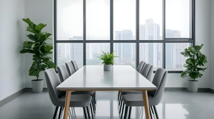 Obraz premium Modern Office Meeting Room Table