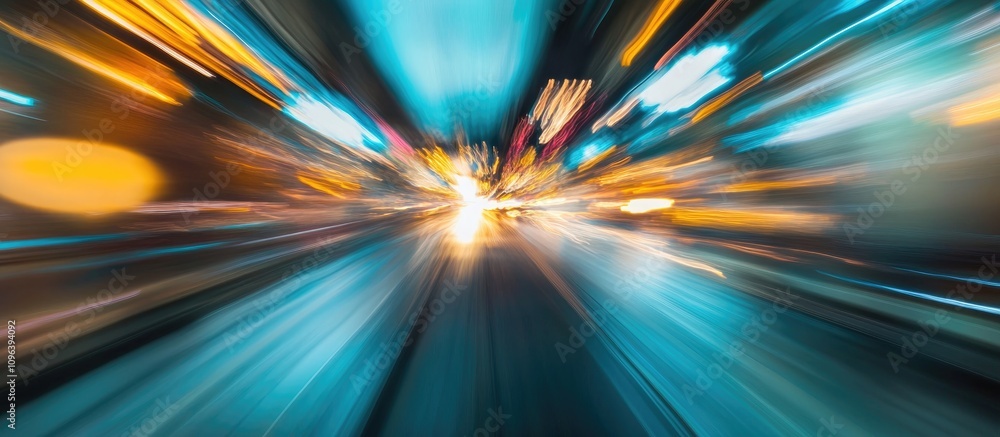 Aufkleber dynamic abstract light trail background with blurred motion and vibrant colors for creative and mode