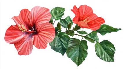 Stunning Red Hibiscus Floral Design