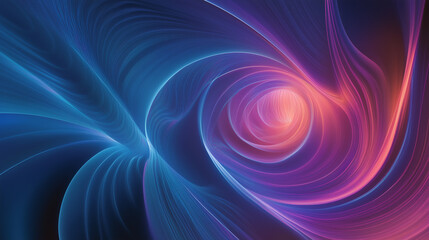 Futuristic Technology-Inspired Abstract Background with Glowing Lines and Blank Space for Layout