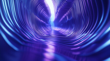 Futuristic Technology-Inspired Abstract Background with Glowing Lines and Blank Space for Layout