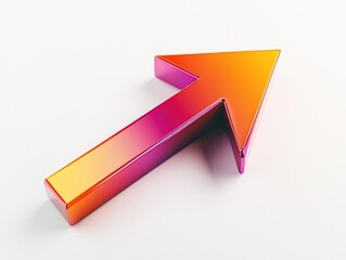 Orange and Purple Arrow