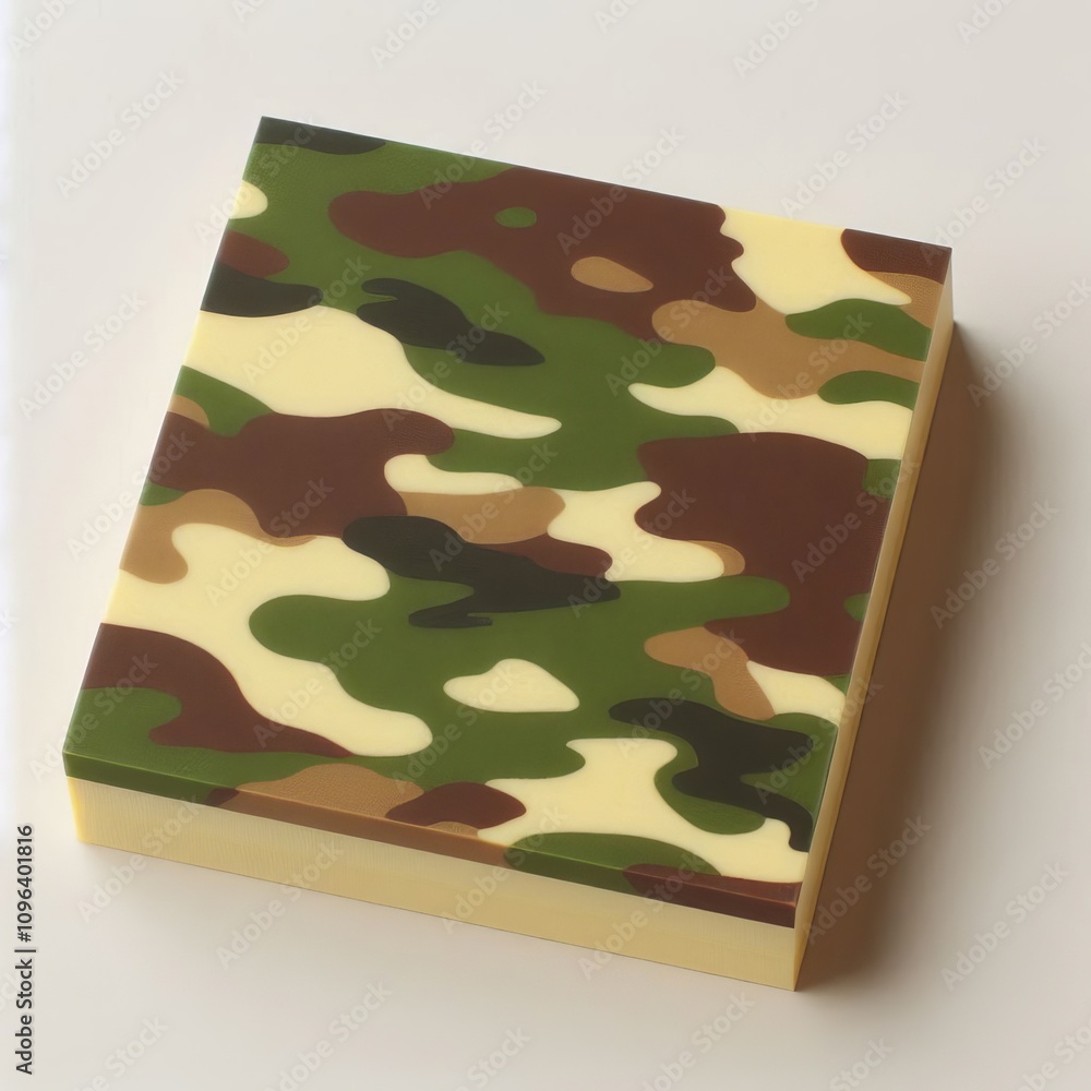 Poster camouflage sticky notes – notes with a camouflage pattern in g