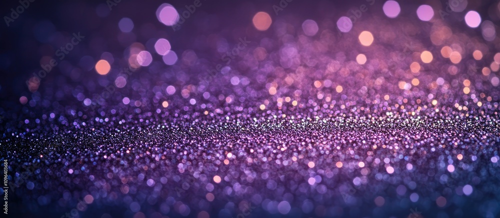 Poster purple glitter texture with bokeh lights on a shimmering background ideal for festive invitations or