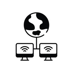 Networking vector icon