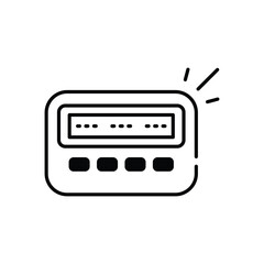 Fashioned Paging vector icon