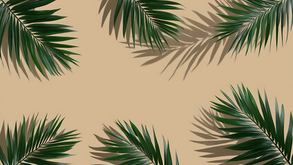 palm trees isolated on white
