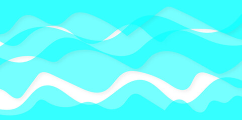 Abstract blue background with waves. Sea illustration blue water ocean pattern.