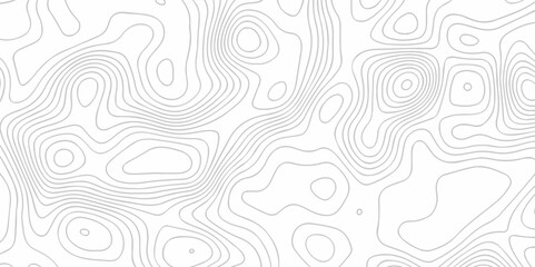 Topographic map background geographic line map with seamless ornament design. The black on white contours topography stylized height of the lines map.	