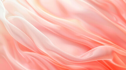 Obraz premium A light pale coral abstract background, featuring elegant luxury design with soft peach-pink shades, perfect for Valentine's Day, Mother's Day, or a baby shower.