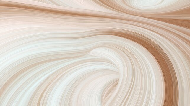 A soft header design with elegant curvy swirl waves in rosy brown, light gray, and pastel brown.