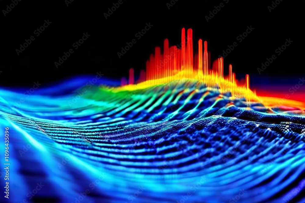 Poster ir wave absorption spectrum an ir wave with absorption lines ind
