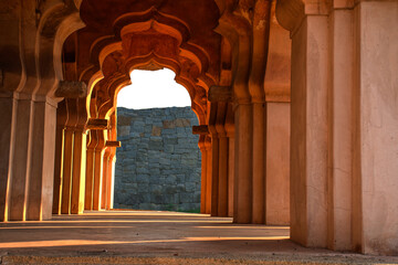Ground floor view of Lotus Mahal Hampi, Karnataka