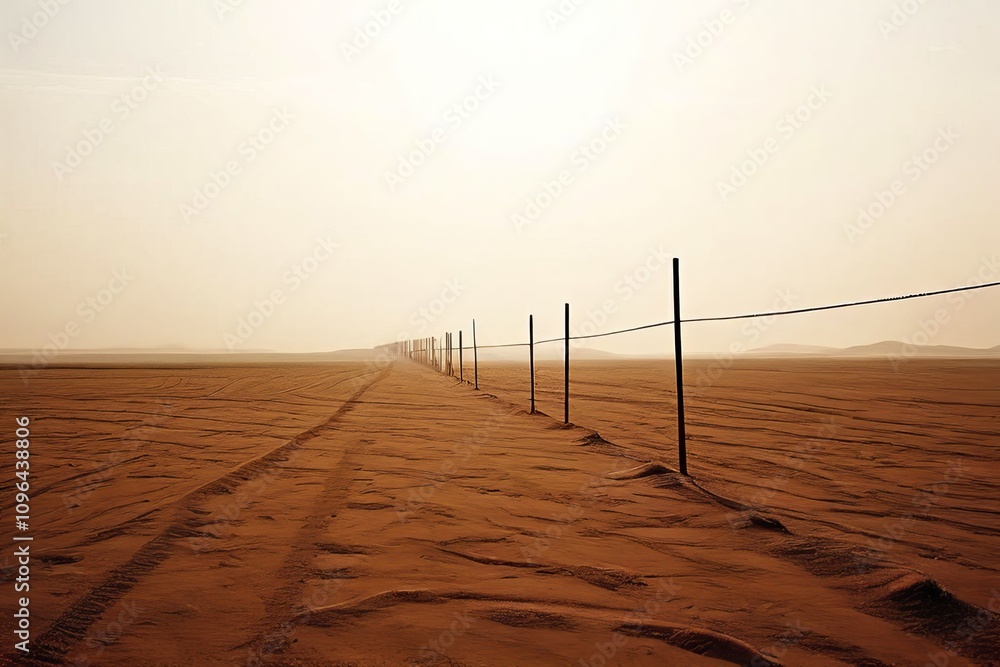 Poster lines converging to a point in the distance focus direction and