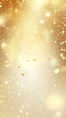 Fototapeta premium An exquisite and elegant abstract gold background adorned with shimmering bokeh lights, which is ideal for creating luxury themes and glamorous design projects that truly stand out in every aspect