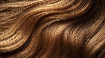 Fototapeta premium Beautiful model girl with Brown hair strand,silky healthy chestnut wavy hair strand isolated on white background,hair wavy ribbon, with smooth texture,vibrant shine,brunette hairpiece, hairy ribbon.