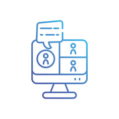 Fototapeta premium Virtual vector icon