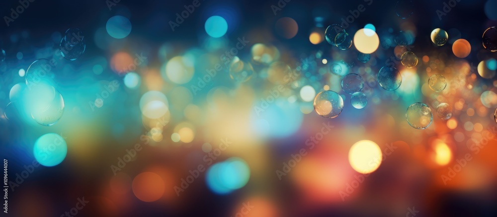 Poster colorful bokeh background with soft blurred lights creating a dreamy and vibrant atmosphere for desi
