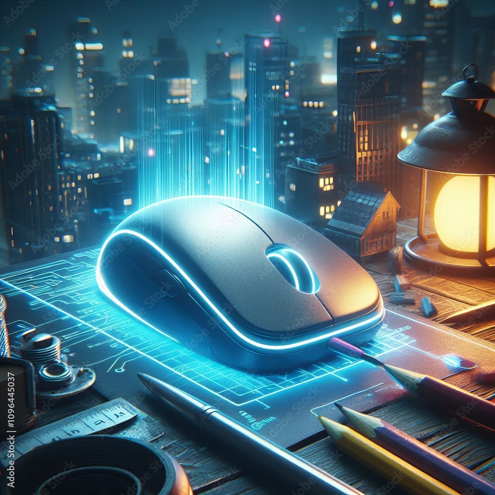 Poster mouse hover highlight notes glow brighter on mouse hover