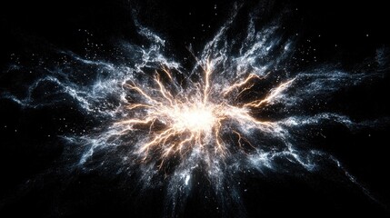 Star Burst in Black and White