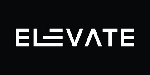 elevate logo design, business graphic vector template 