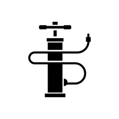 Air pump icon Thin line flat illustration