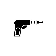 Blaster icon Thin line flat illustration