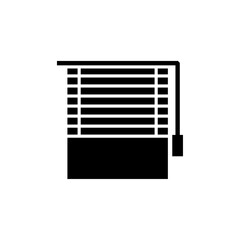 Blinds icon Thin line flat illustration