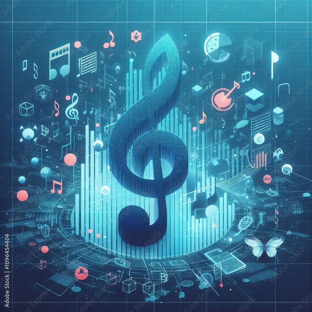 Poster semi transparent cyan cyan notes with opacity