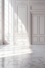 White Room with Marble Floor