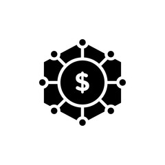 Business model icon Thin line flat illustration