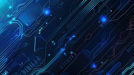 Dynamic blue light rays in motion abstract vector design for science and technology wallpaper
