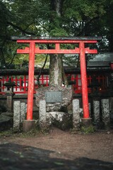Japanese red wooden structure