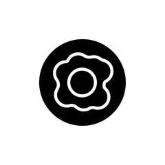 Obraz premium Omelet icon Thin line flat illustration