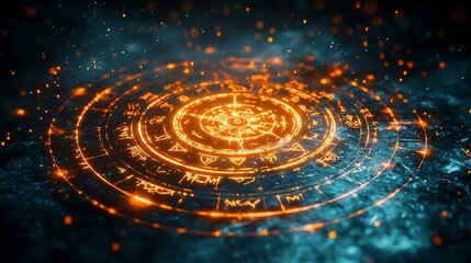 Futuristic Cosmic Vortex Portal in Glowing Galactic Digital Visualization