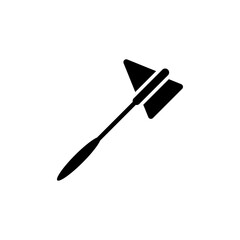 Reflex hammer icon Thin line flat illustration