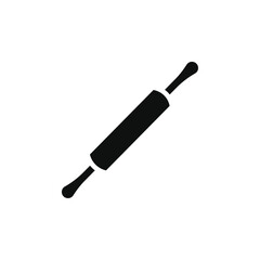 Rolling pin icon Thin line flat illustration