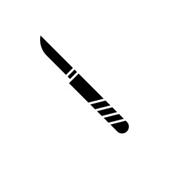 Scalpel icon Thin line flat illustration