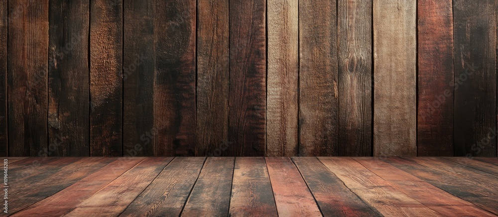 Aufkleber rustic wooden backdrop for christmas and birthday gift displays with empty space for text or product
