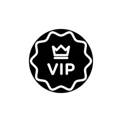 VIP icon Thin line flat illustration