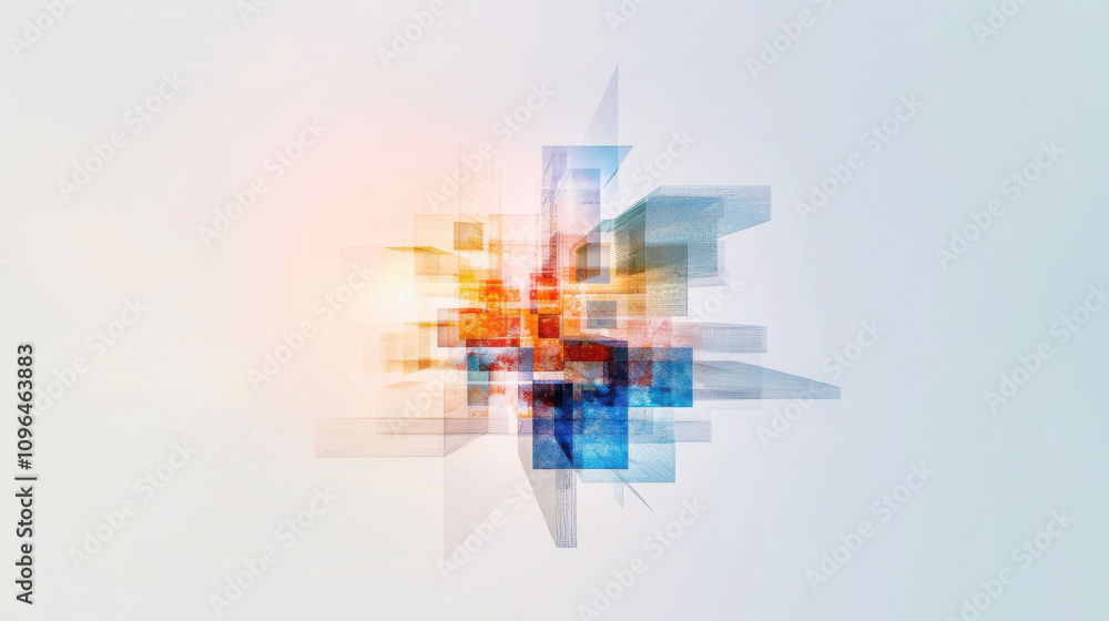 Poster visualizing quantum decoherence a geometric transition from quantum to classical realms in soft past