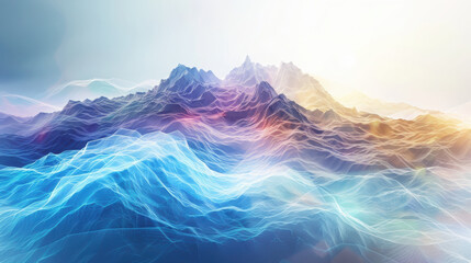 Visualizing quantum probability clouds soft translucent geometric wave functions in mathematical physics abstract environment modern viewpoint