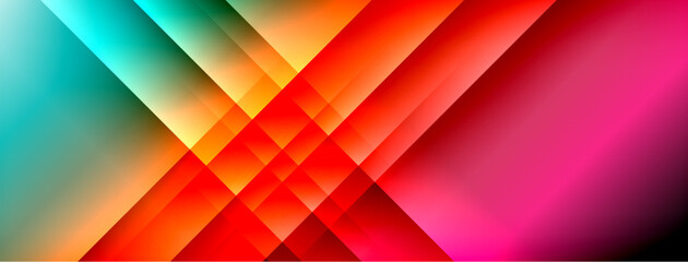 Dynamic shadow lines with gradient colors geometric background