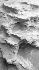 Layered Gray Rock Formation