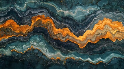Obraz premium Abstract agate surface with rich colors and intricate patterns.