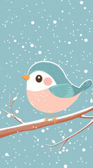 cute nature beautiful fluffy bird background