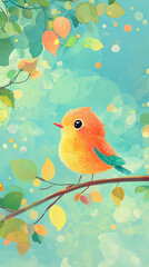 cute nature beautiful fluffy bird background