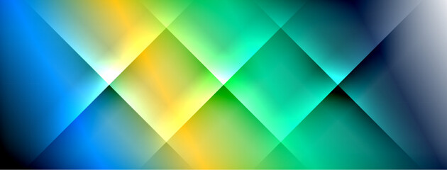 Obraz premium Dynamic shadow lines with gradient colors geometric background