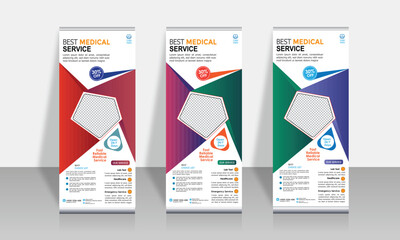 Medical Roll-up Banner  template 
